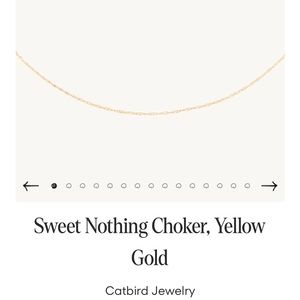 Catbird Sweet nothing choker Yellow gold 14k